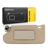 Beige Sun Visor Compatible with Nissan Altima 2013-2018 with Mirror and Vanity Light Without Sunroof Replaces# 96401-3TA2A (Beige Left)